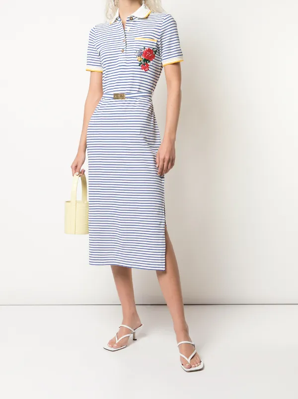 tory burch striped polo dress