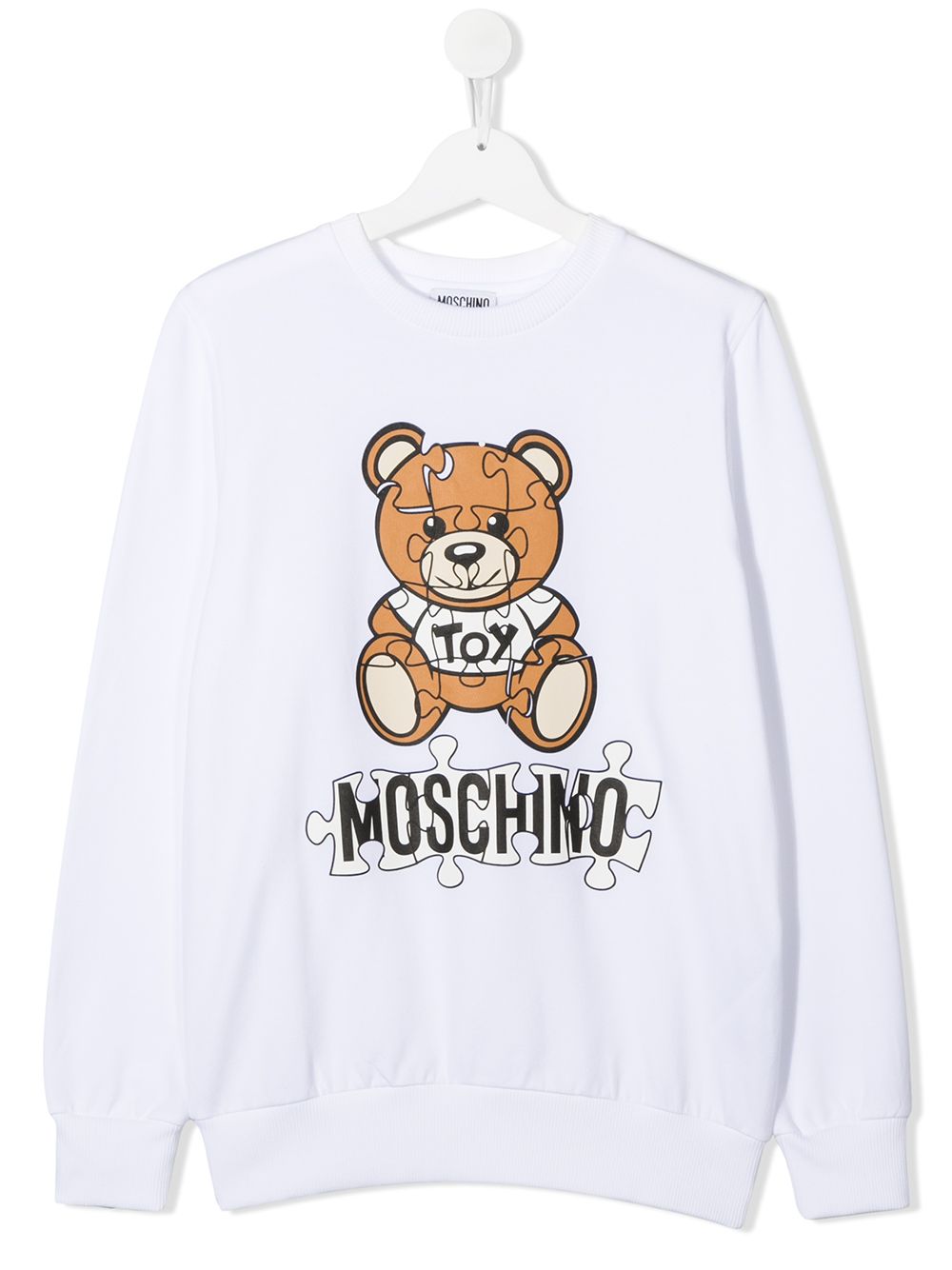 фото Moschino kids толстовка teddy bear с логотипом