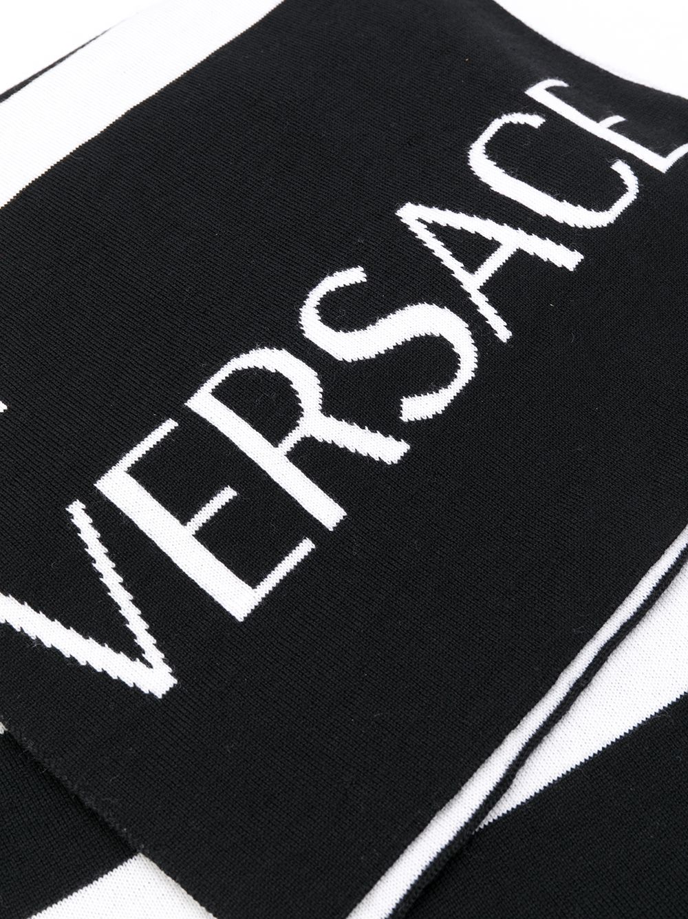фото Versace жаккардовый шарф с логотипом