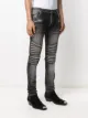 Balmain ribbed distressed skinny jeans