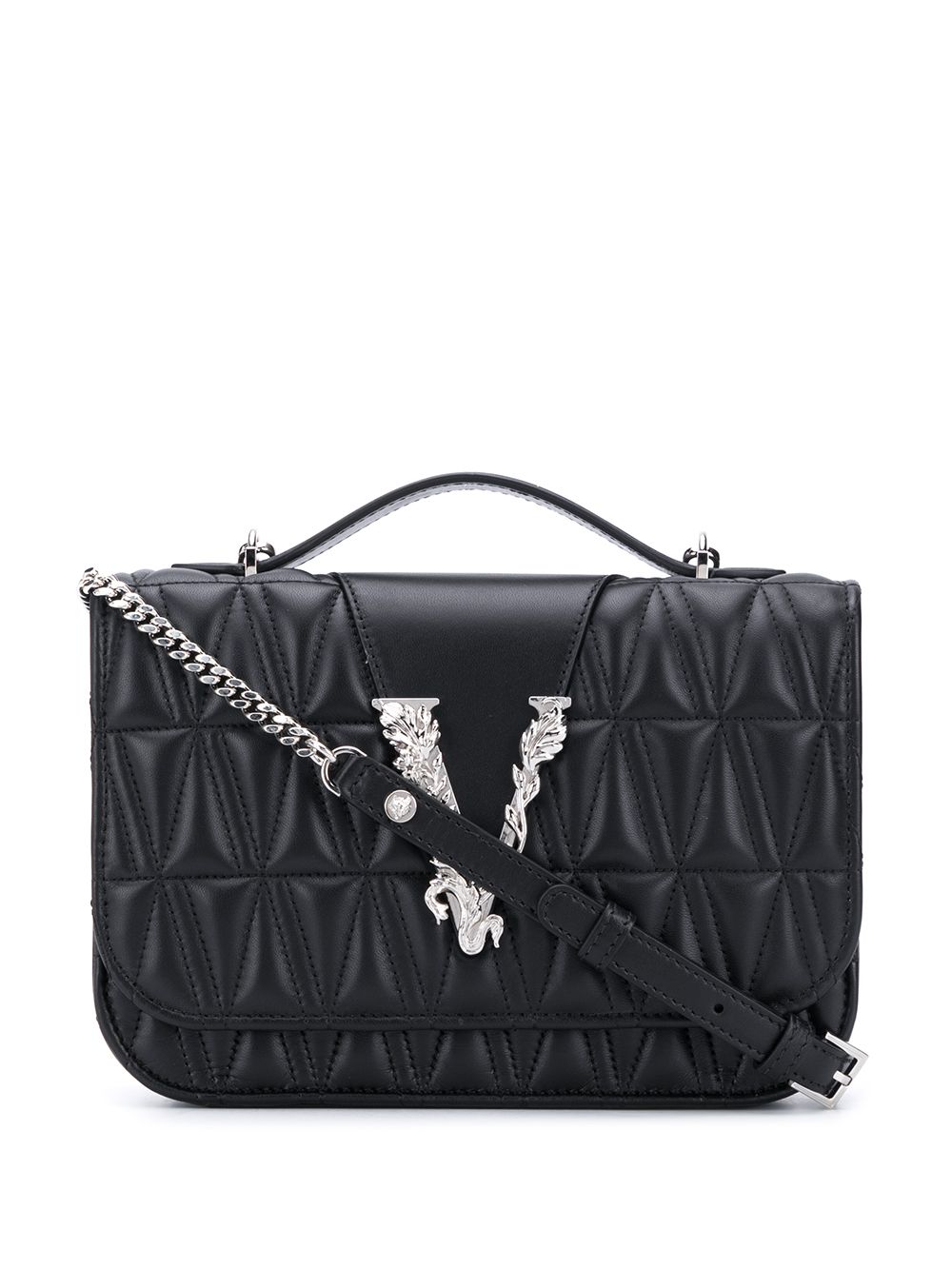 фото Versace стеганая сумка на плечо virtus