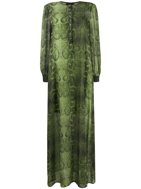 snake maxi dress