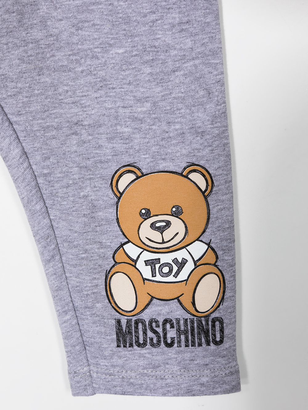 фото Moschino kids спортивные брюки teddy bear с логотипом