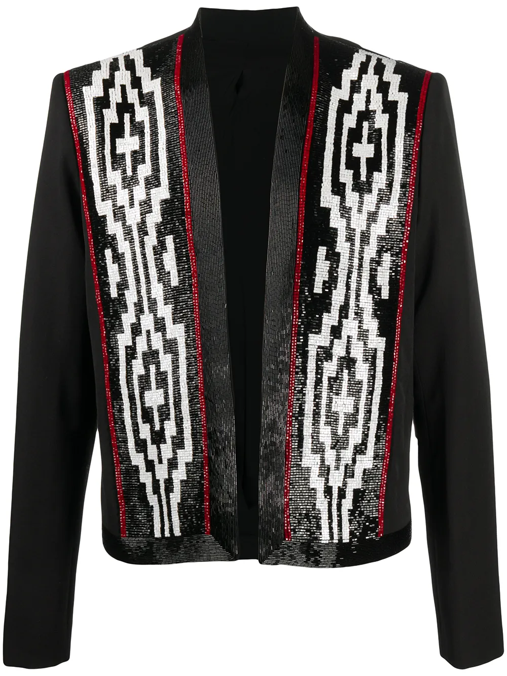 Balmain wool blazer with patterned 