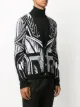 Balmain bold geometric cotton cardigan