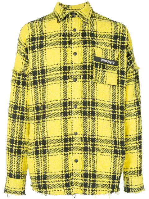 palm angels plaid shirt