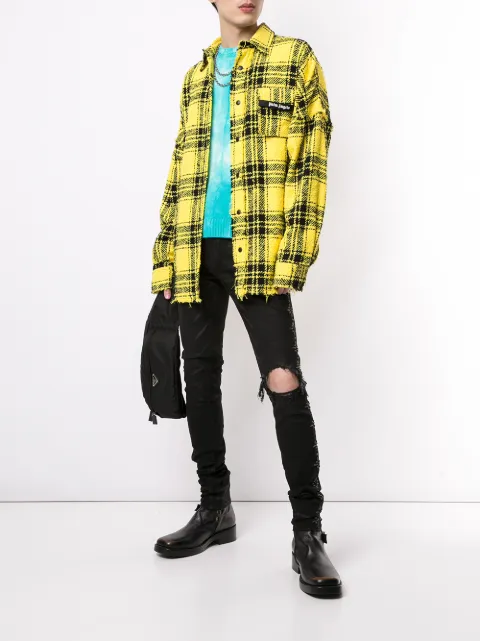 palm angels plaid shirt