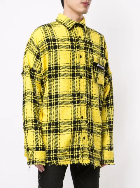 palm angels plaid shirt