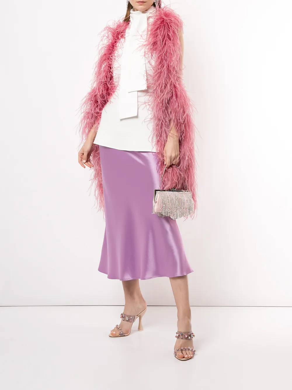 Image 2 of 16Arlington multiway feather boa shawl