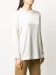 Fabiana Filippi distressed detail contrast neck blouse