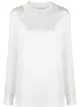 Image 1 of Fabiana Filippi distressed detail contrast neck blouse
