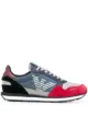Image 1 of Emporio Armani low top printed logo sneakers