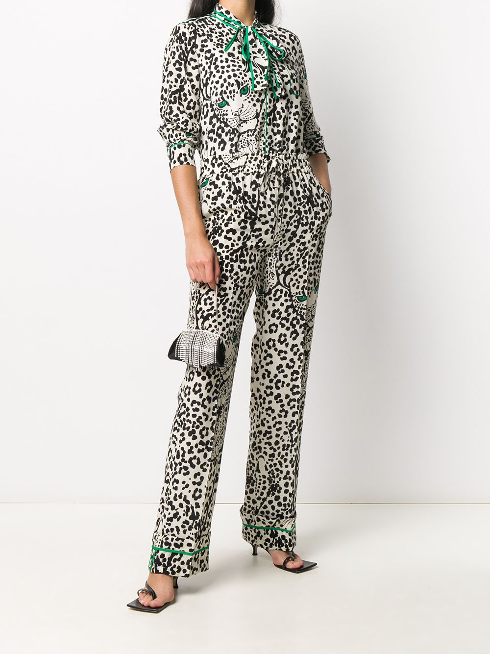 RED Valentino leopard-print pussy-bow Blouse - Farfetch
