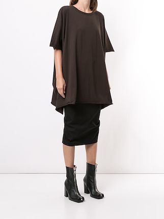 oversized asymmetric T-shirt展示图