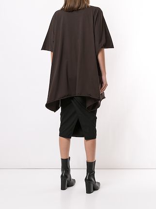 oversized asymmetric T-shirt展示图