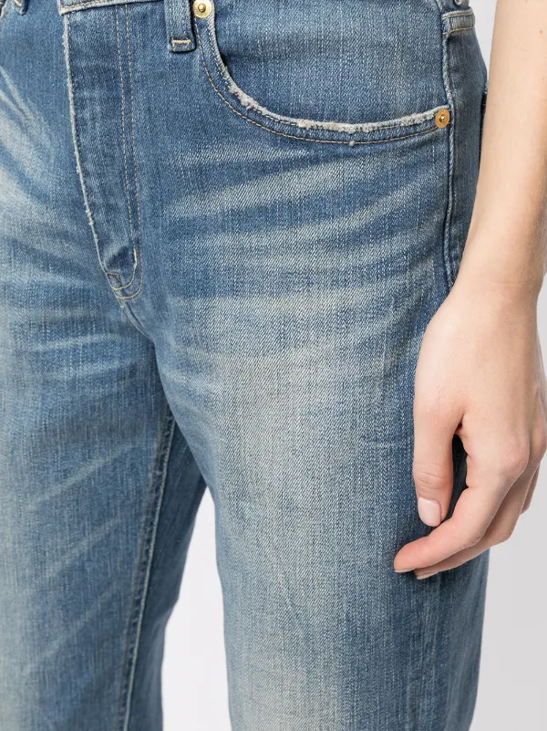 Tu Es Mon Tresor The Sapphire Tapered Jeans | Blue | FARFETCH JO