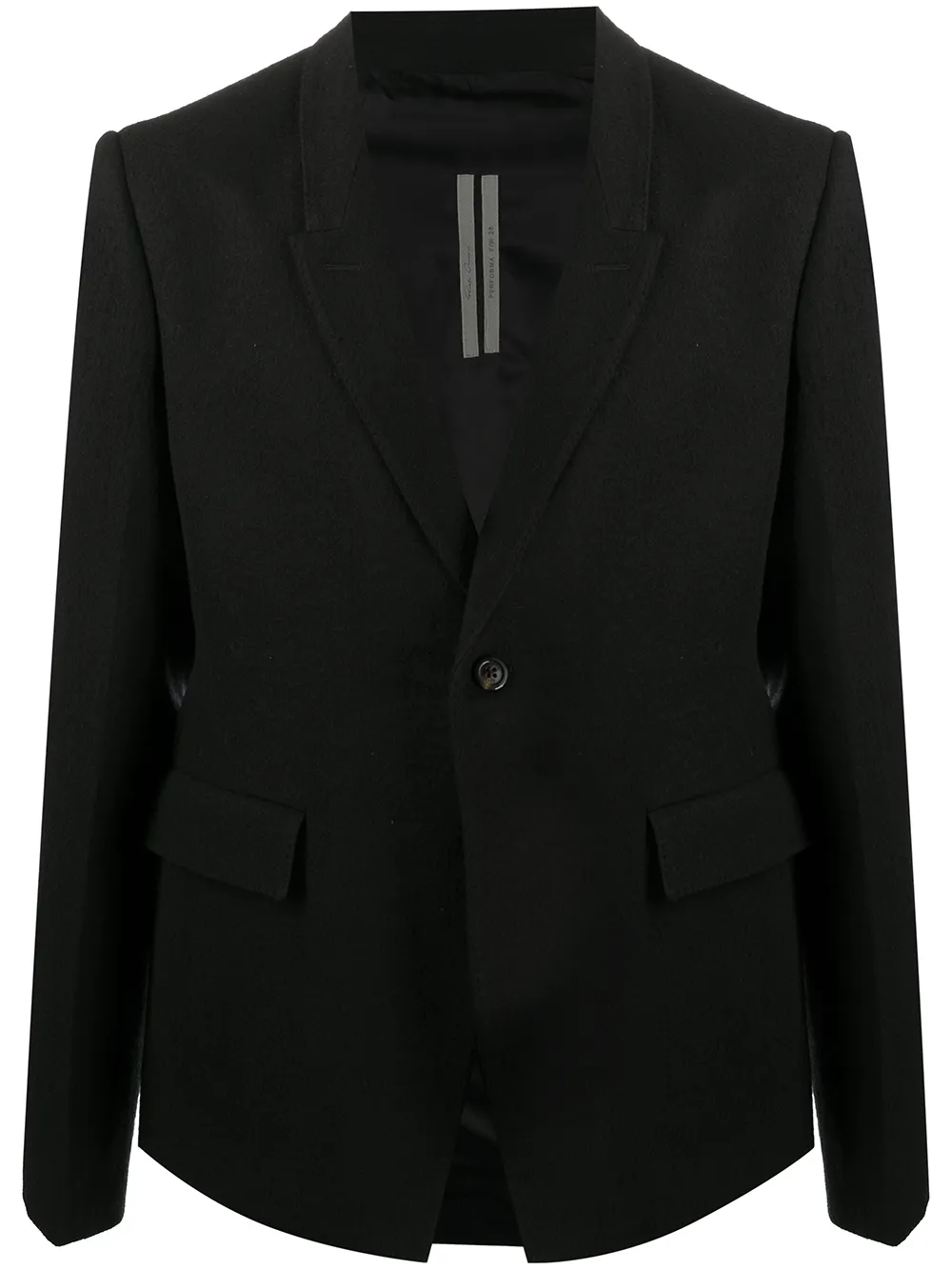 Click to view more detailed imagery on our partner's website Rick Owens Oversized Tailored Blazer In Black