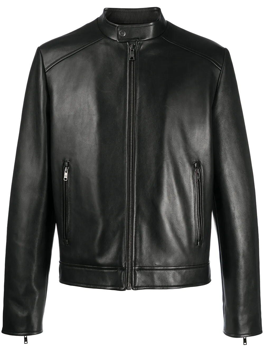 veste de moto à design matelassé