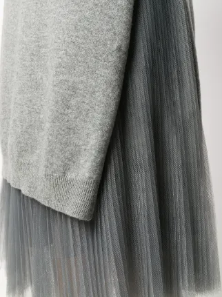 pleated-detail jumper dress展示图