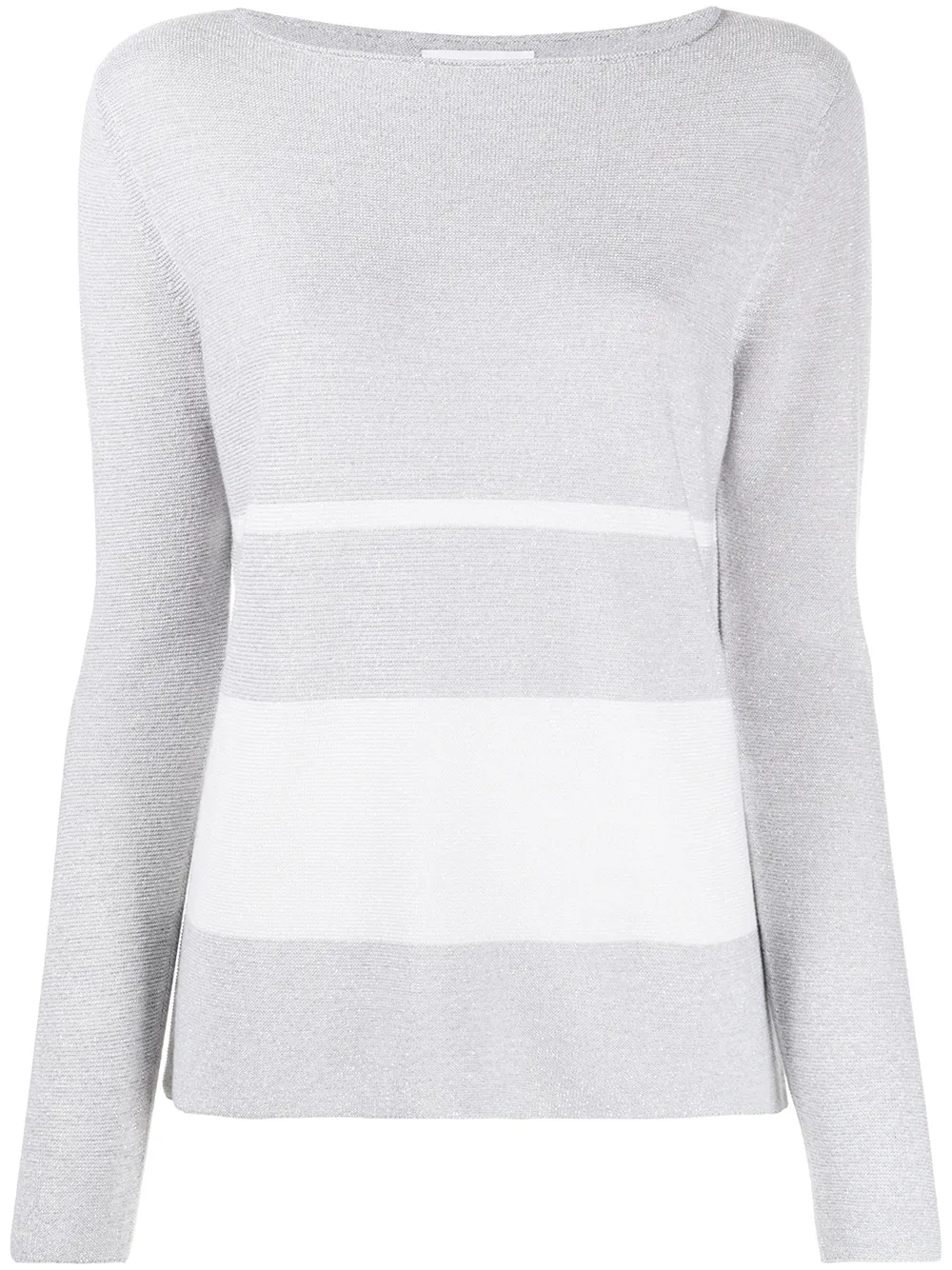 

Fabiana Filippi colour-block panelled jumper - Grey