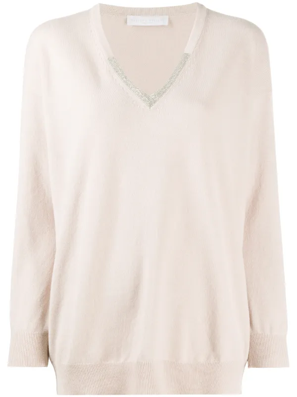 longline v neck jumper womens