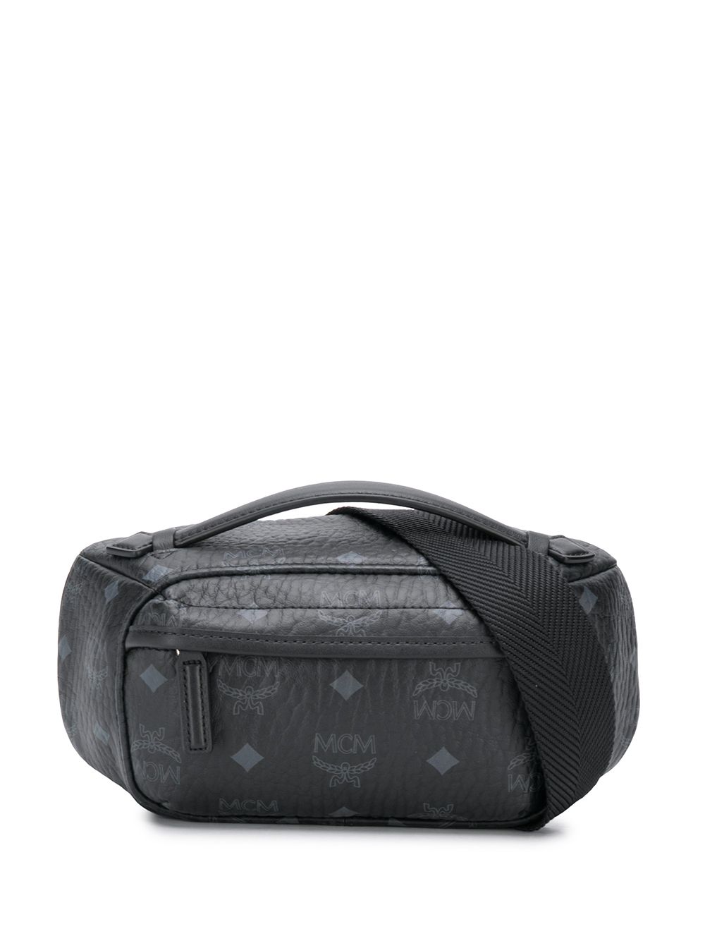 black mcm fanny pack