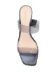 Schutz block heel metallic mules