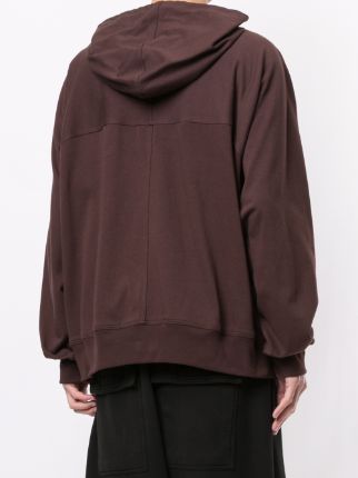 zipped drawstring hoodie展示图