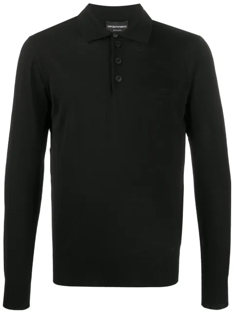 Emporio Armani long sleeve polo shirt