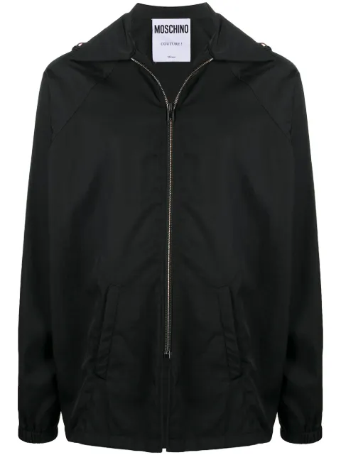 Moschino logo print windbreaker