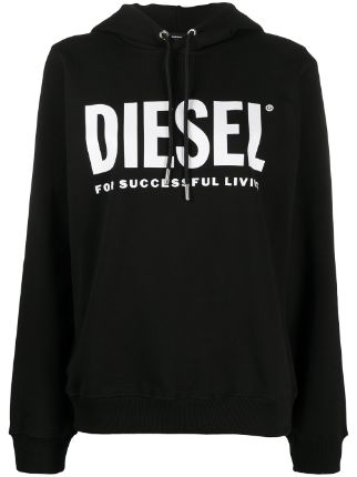 Diesel F-ANG Logo Print Hoodie - Farfetch