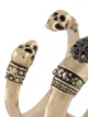Alexander McQueen Skull and Charm double-band ring