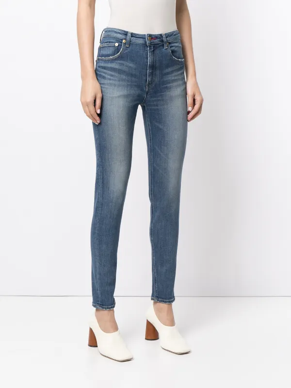 Tu Es Mon Tresor The Ruby Skinny Jeans | Blue | FARFETCH SG