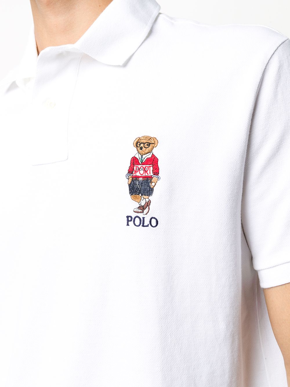 фото Polo ralph lauren рубашка поло с вышитым логотипом