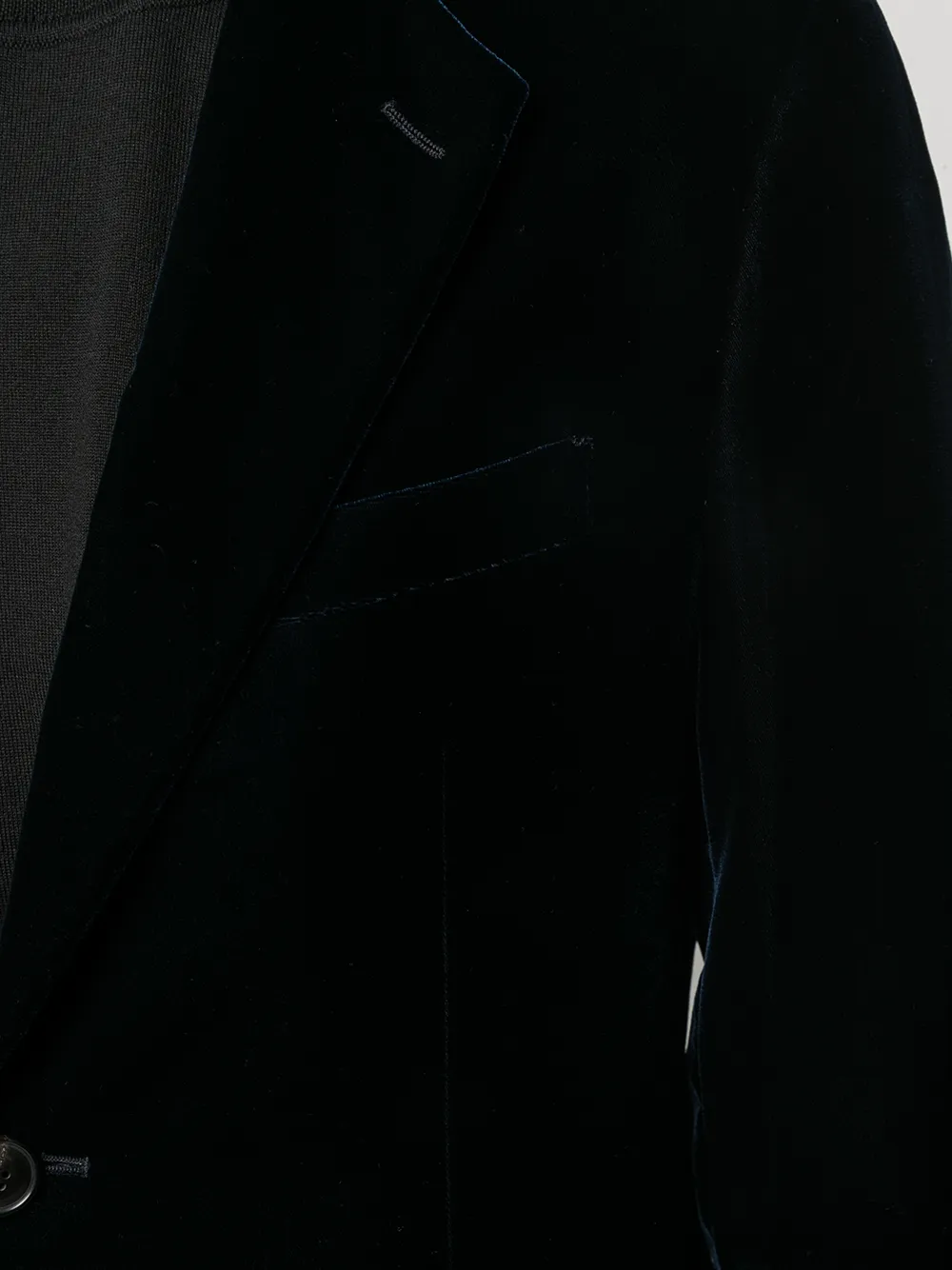 Giorgio Armani Blazer met enkele rij knopen Blauw