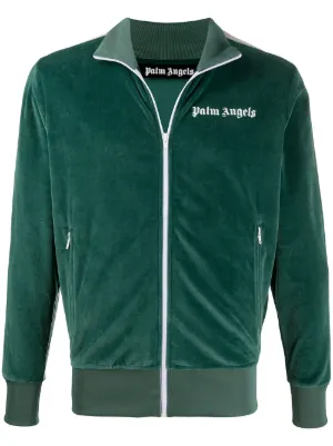 palm angels velour track jacket