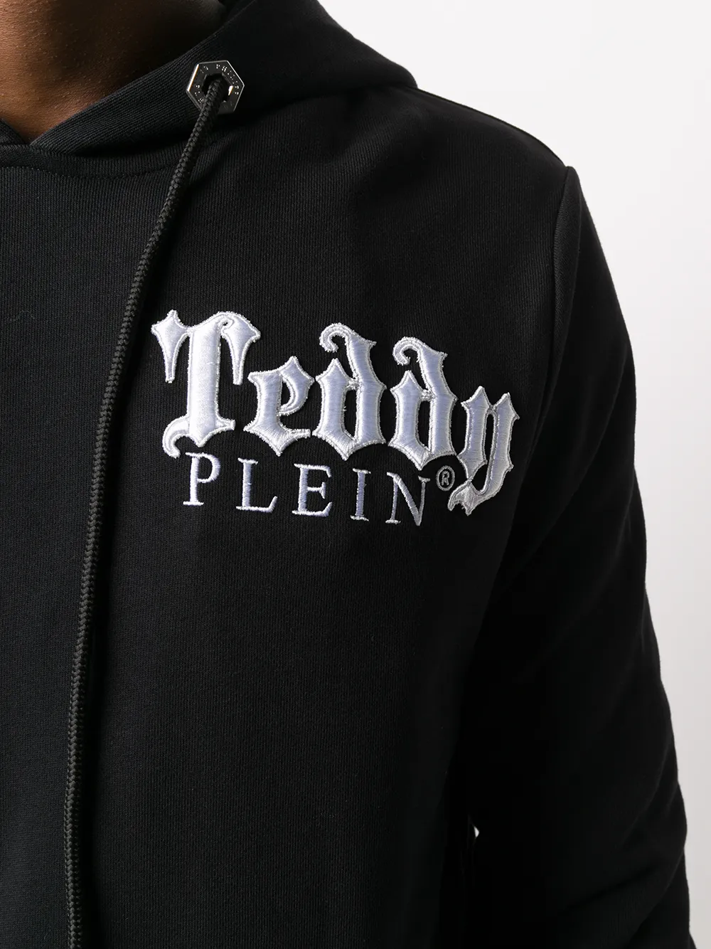 Philipp Plein Hoodie met geborduurde teddybeer Zwart
