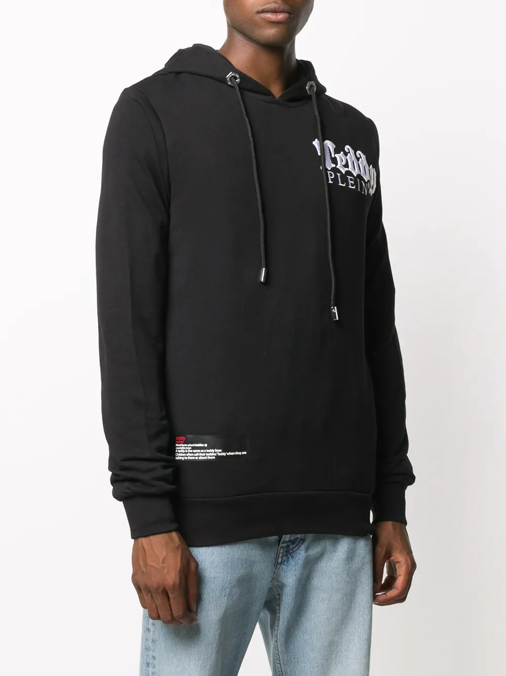 Philipp Plein Hoodie met geborduurde teddybeer Zwart