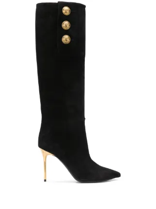 Balmain suede hot sale boots