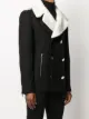 Balmain double-breasted short peacoat