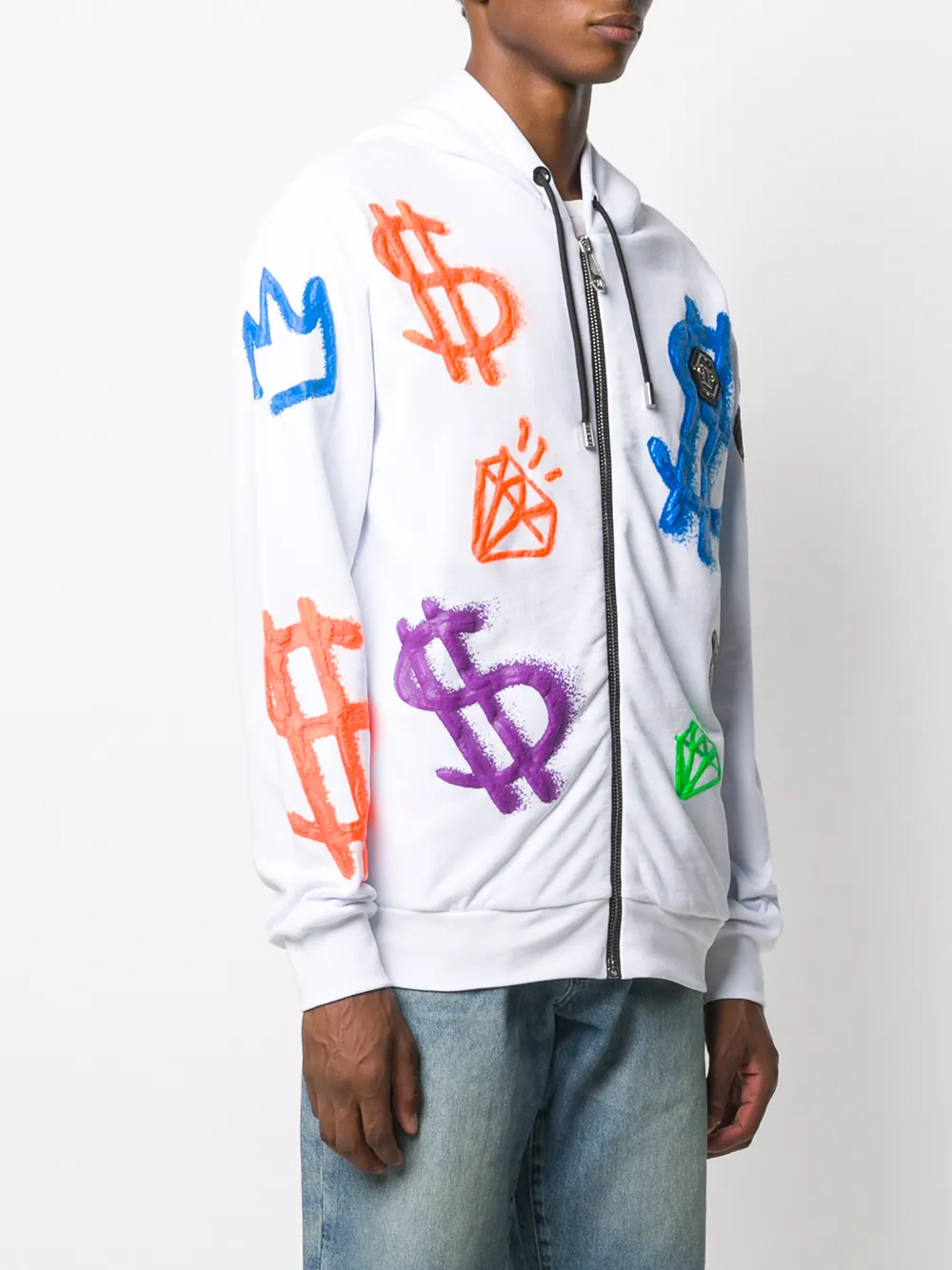 Philipp Plein Jack met capuchon Wit