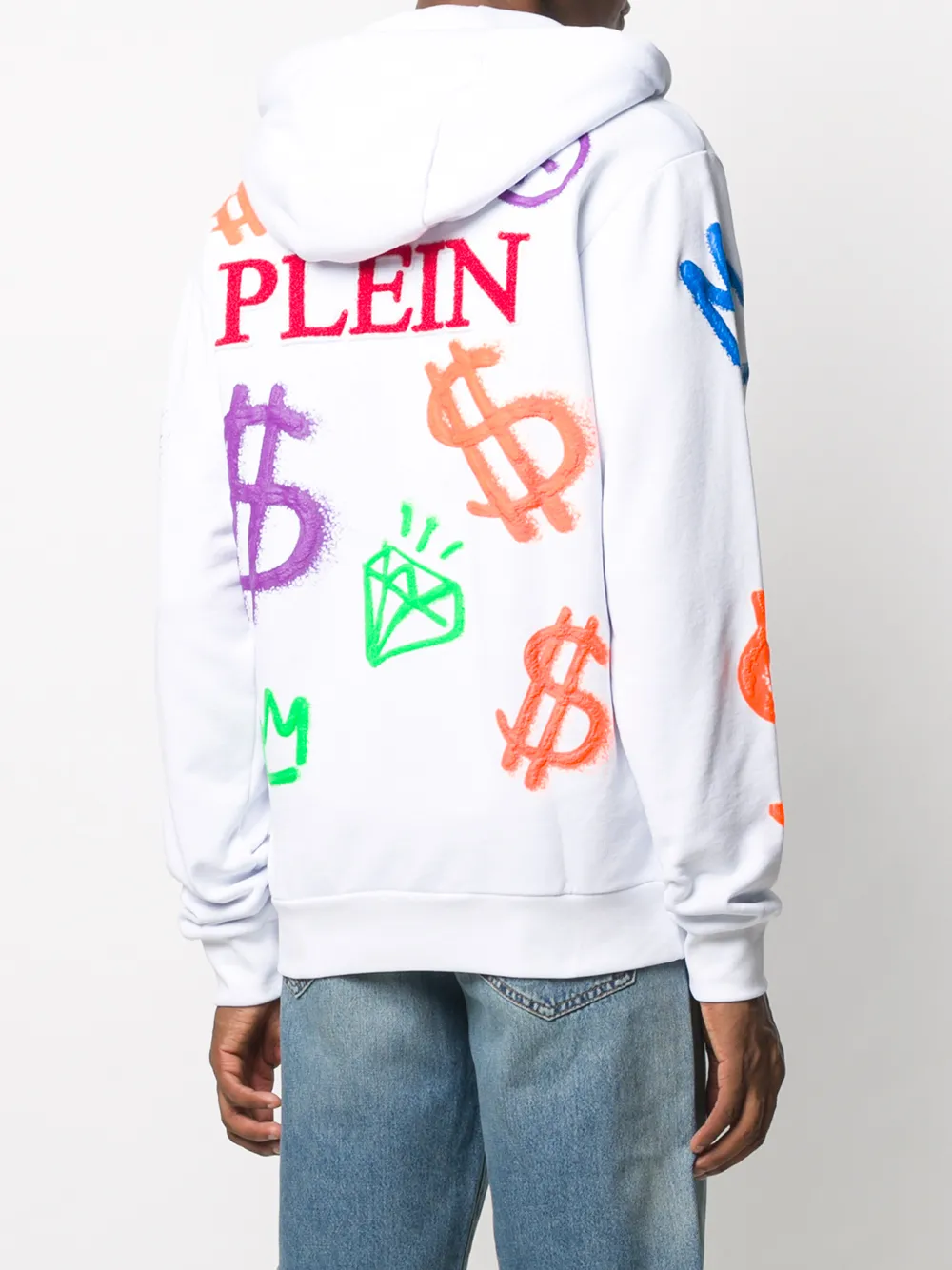 Philipp Plein Jack met capuchon Wit