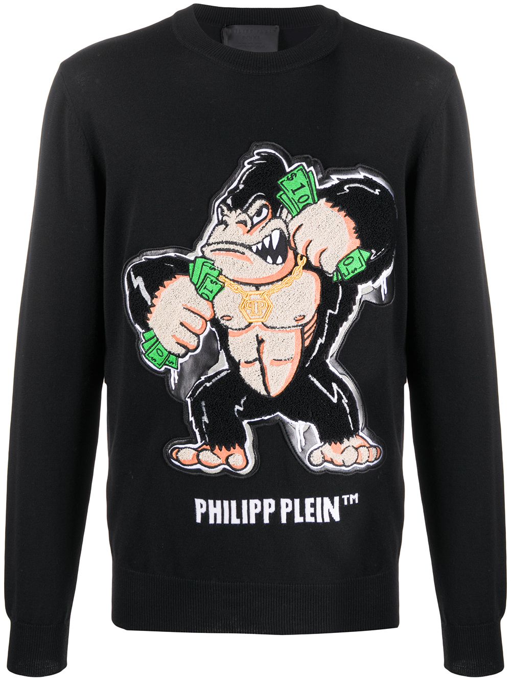 фото Philipp plein джемпер с вышивкой king plein