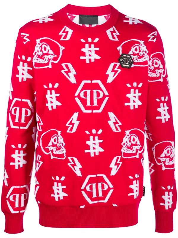 monogram crew neck