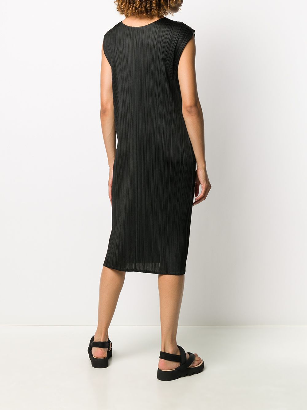 фото Pleats please issey miyake плиссированное платье-трапеция