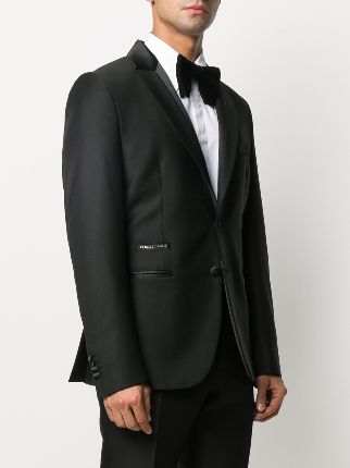 sequin animal-stripe tuxedo jacket展示图