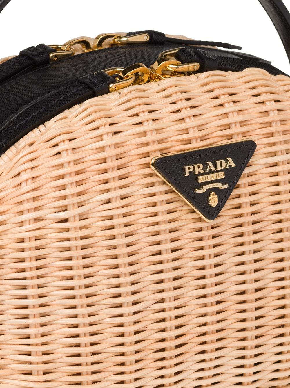 Buy Pre-Owned PRADA Odette Shoulder Bag Yellow Saffiano