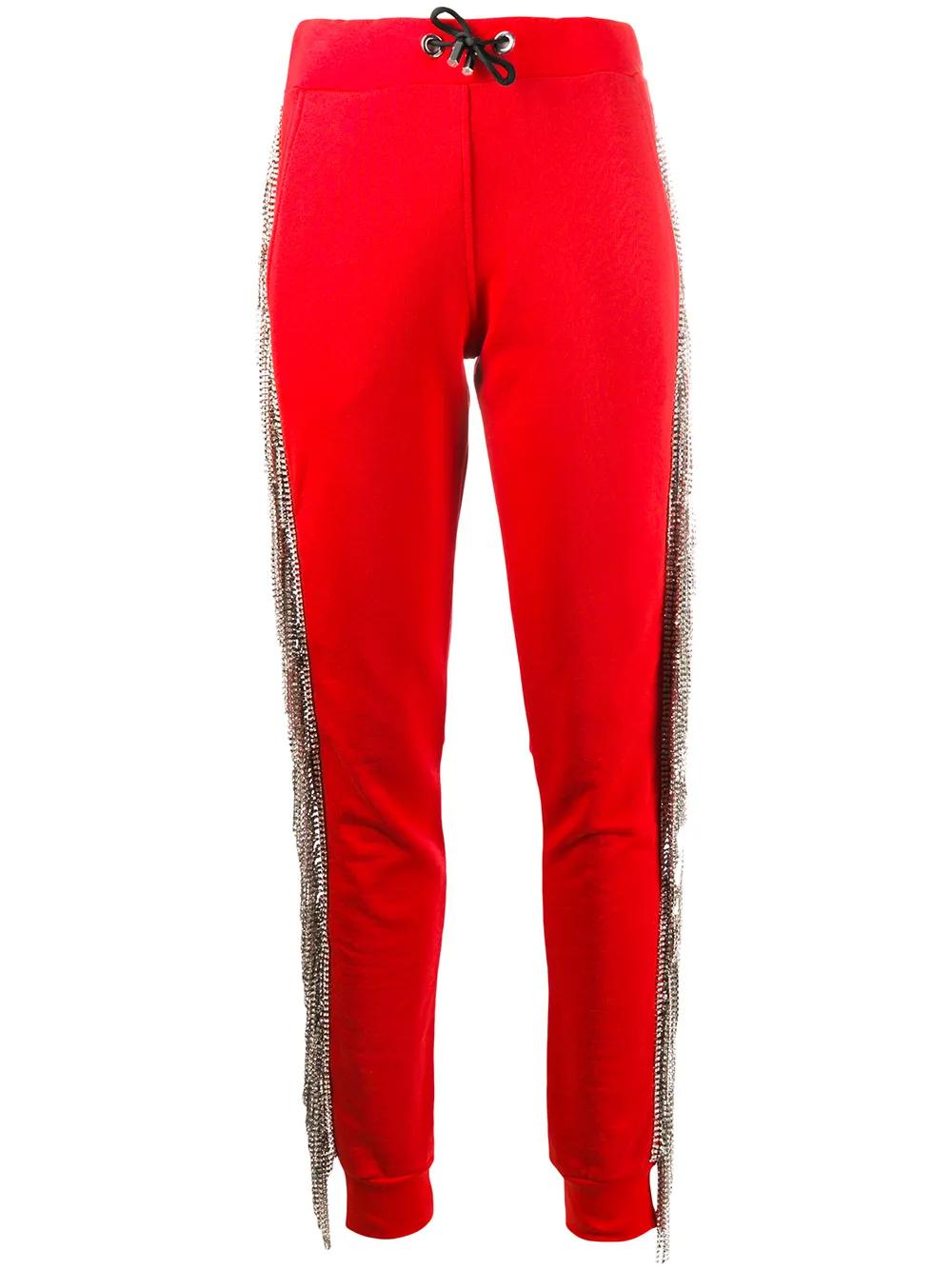 Philipp Plein crystal embellished jogging trousers - Red