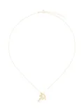 Aliita 9kt yellow gold Palmera Brilliante diamond necklace