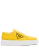 Image 1 of Prada logo patch platform sneakers